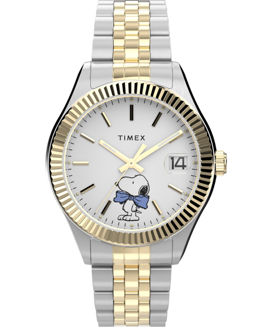 Peanuts x Timex Legacy Bowtie 34mm Stainless Steel Bracelet Watch