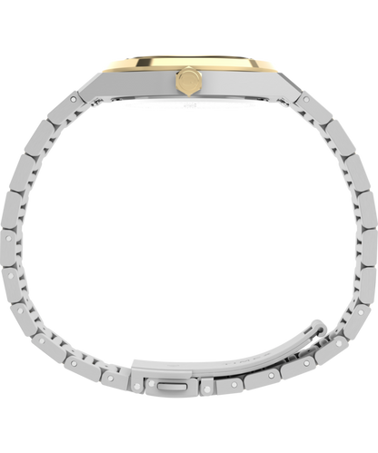 Q Timex Marbella 34mm Stainless Steel Bracelet Watch