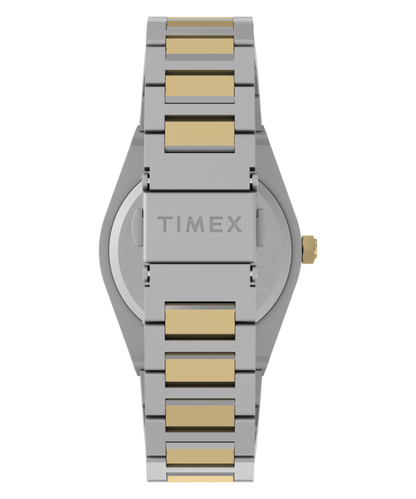 Q Timex Marbella 34mm Stainless Steel Bracelet Watch