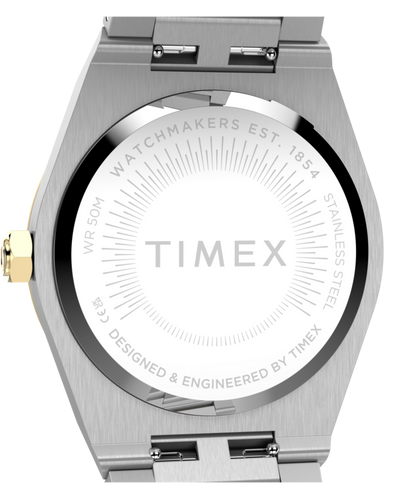 Q Timex Marbella 34mm Stainless Steel Bracelet Watch