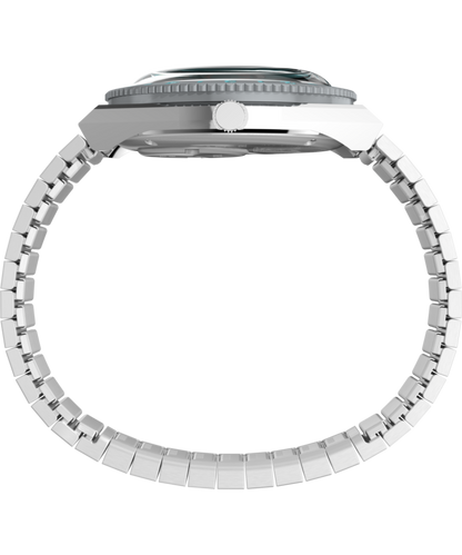 Peanuts x Q Timex 36mm Stainless Steel Expansion Band Watch