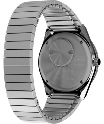 Peanuts x Q Timex 36mm Stainless Steel Expansion Band Watch