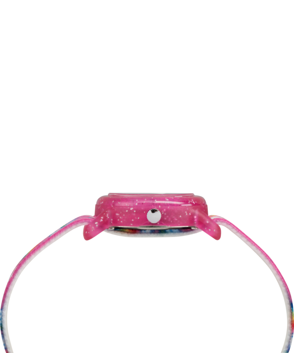 TIMEX TIME MACHINES 29mm Rainbow Unicorn Pink Elastic Fabric Kids Wat