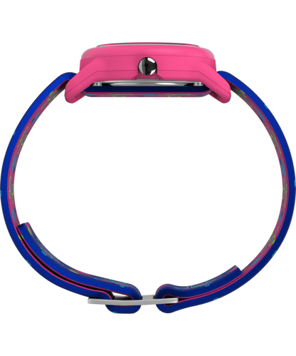 TIMEX TIME MACHINES 29mm Butterflies and Hearts Blue Elastic Fabric K