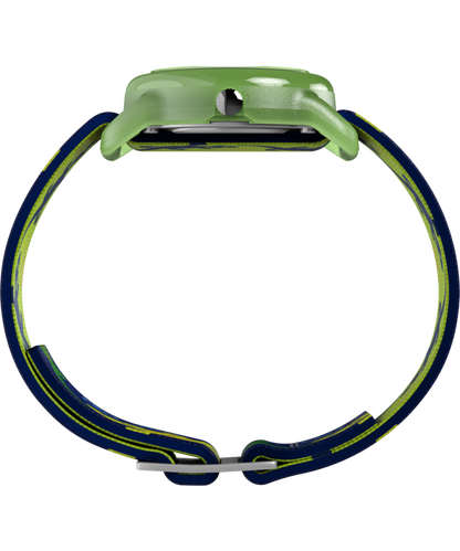 TIMEX TIME MACHINES 29mm Green Gecko Elastic Fabric Kids Watch