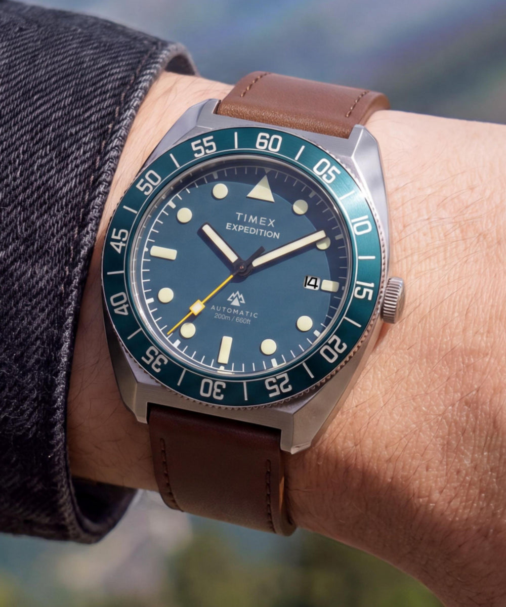 Expedition Pioneer Automatic 41mm Leather Strap Watch