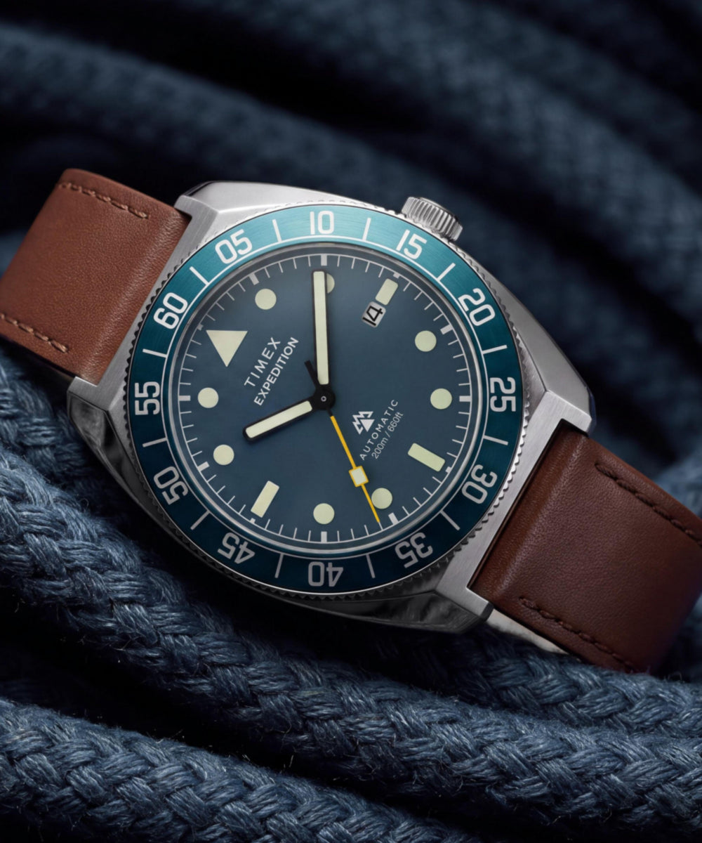 Expedition Pioneer Automatic 41mm Leather Strap Watch
