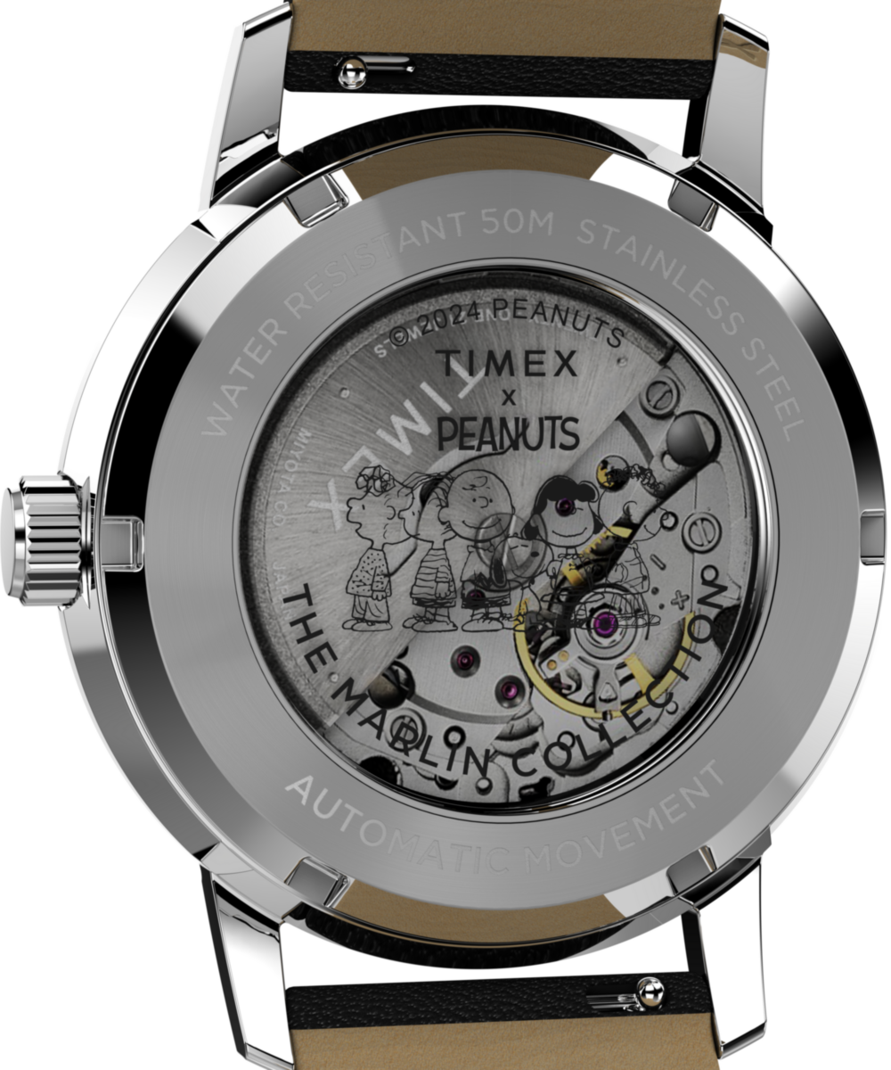 Peanuts x Timex Marlin Automatic Saxophonist 40mm Leather Strap Watc