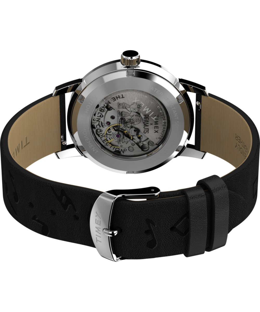 Peanuts x Timex Marlin Automatic Saxophonist 40mm Leather Strap Watc