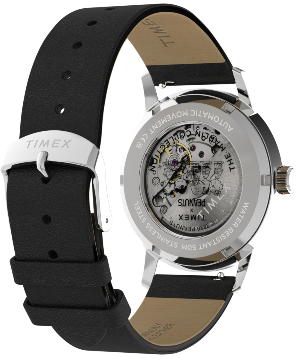 Peanuts x Timex Marlin Automatic Soccer 40mm Leather Strap Watch