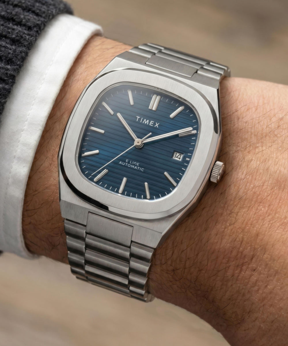 Timex Automatic E Line 38mm Stainless Steel Bracelet Watch