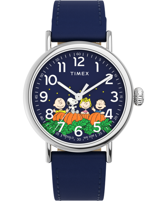 Peanuts x Timex Standard Pumpkin Patch 40mm Leather Strap Watch
