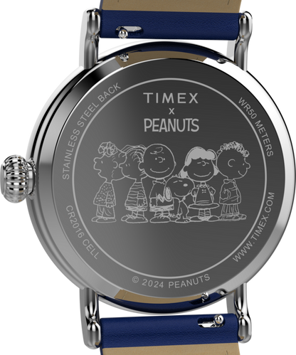 Peanuts x Timex Standard Pumpkin Patch 40mm Leather Strap Watch