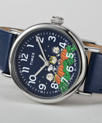 Peanuts x Timex Standard Pumpkin Patch 40mm Leather Strap Watch