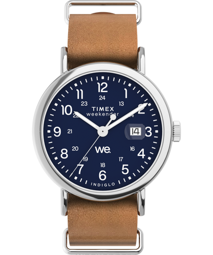 Weekender 40mm Leather Strap Watch