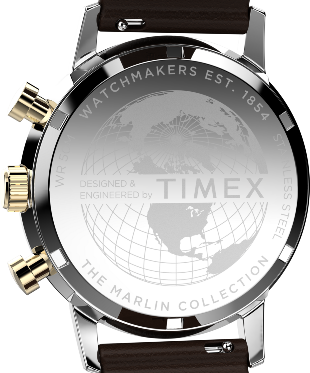 Marlin Chronograph Tachymeter 40mm Leather Strap Watch