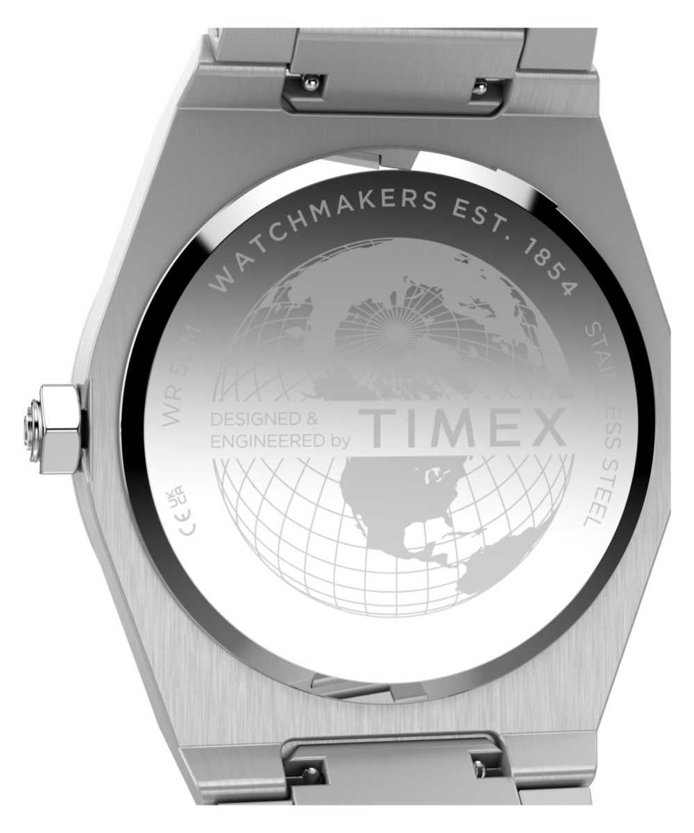 Q Timex Marbella 40.5mm Stainless Steel Bracelet Watch
