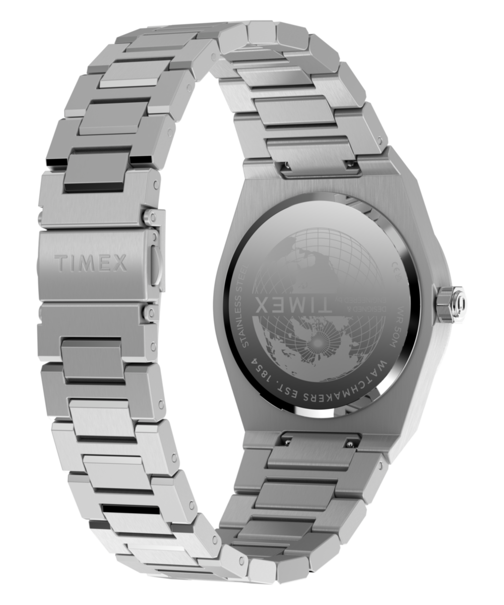 Q Timex Marbella 40.5mm Stainless Steel Bracelet Watch