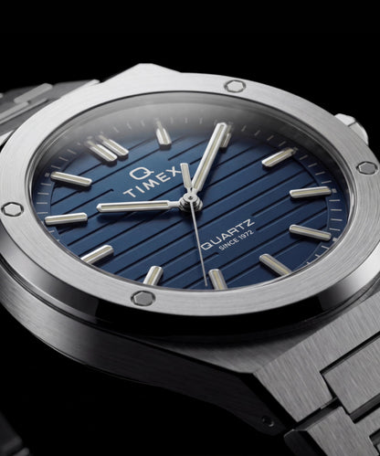 Q Timex Marbella 40.5mm Stainless Steel Bracelet Watch