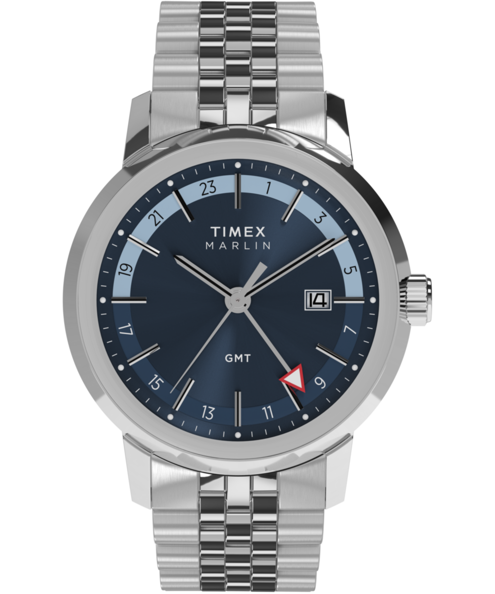 Marlin Quartz GMT 40mm Stainless Steel Bracelet Watch