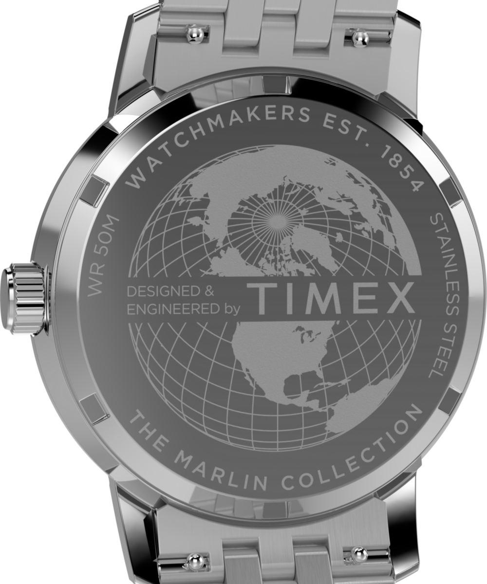Marlin Quartz GMT 40mm Stainless Steel Bracelet Watch
