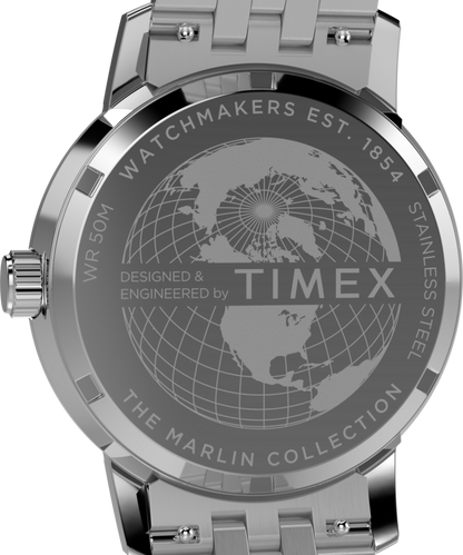 Marlin Quartz GMT 40mm Stainless Steel Bracelet Watch