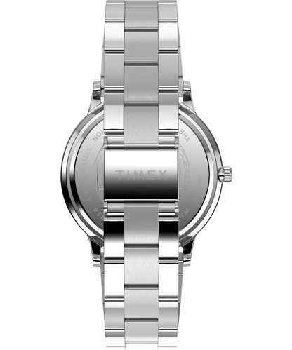 Waterbury Classic Moon Phase 40mm Stainless Steel Bracelet Watch