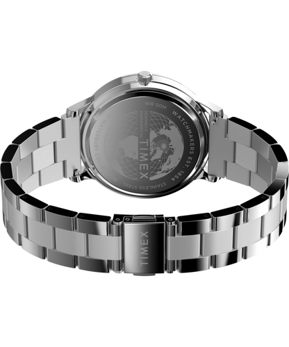Waterbury Classic Moon Phase 40mm Stainless Steel Bracelet Watch