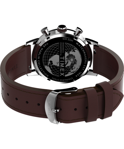 Marlin Chronograph Tachymeter 40mm Leather Strap Watch