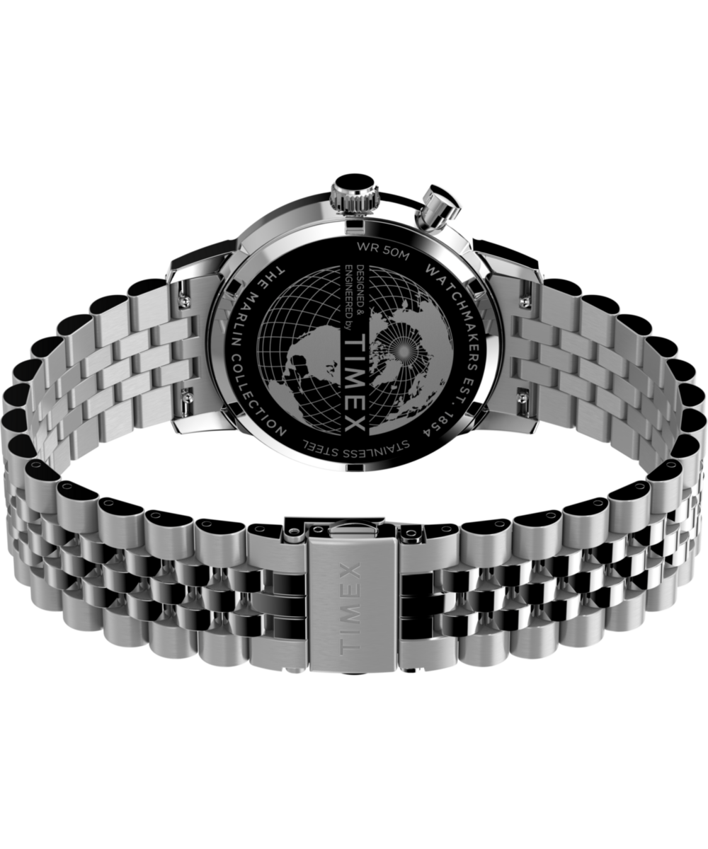 Marlin Moon Phase 40mm Stainless Steel Bracelet Watch
