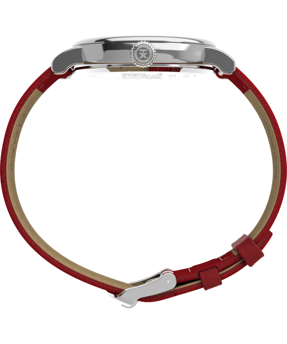 Peanuts x Timex Standard Snoopy Santa 40mm Leather Strap Watch