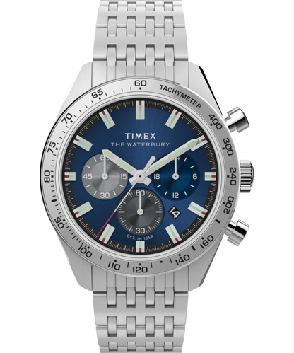 Waterbury Traditional Chronograph 41mm Stainless Steel Bracelet Watch