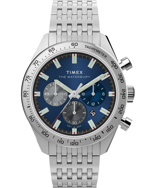 Waterbury Traditional Chronograph 41mm Stainless Steel Bracelet Watch