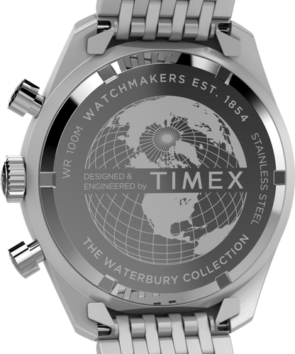 Waterbury Traditional Chronograph 41mm Stainless Steel Bracelet Watch