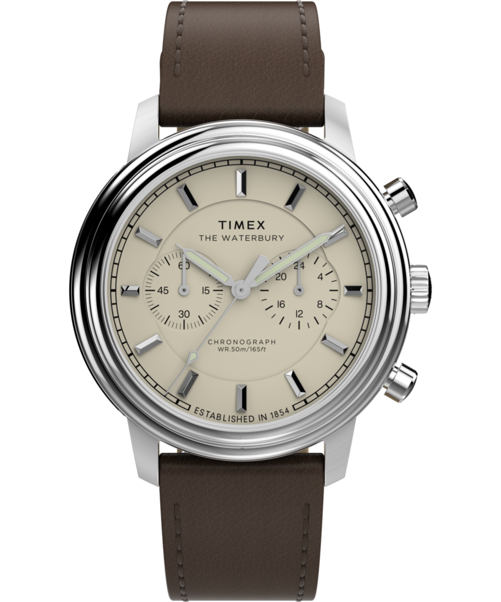 Waterbury Metropolitan Chronograph 41mm Leather Strap Watch