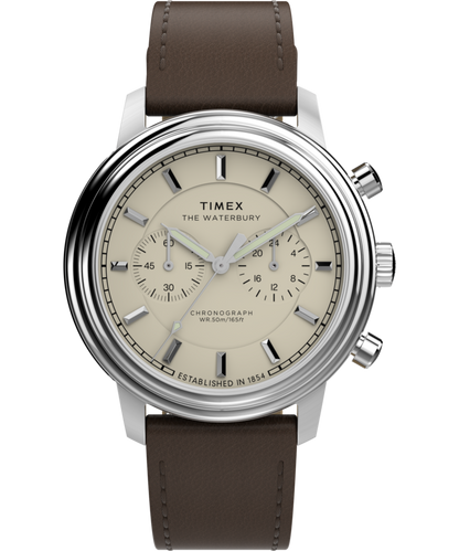 Waterbury Metropolitan Chronograph 41mm Leather Strap Watch