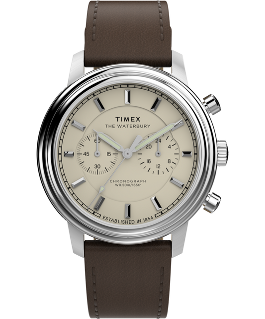 Waterbury Metropolitan Chronograph 41mm Leather Strap Watch