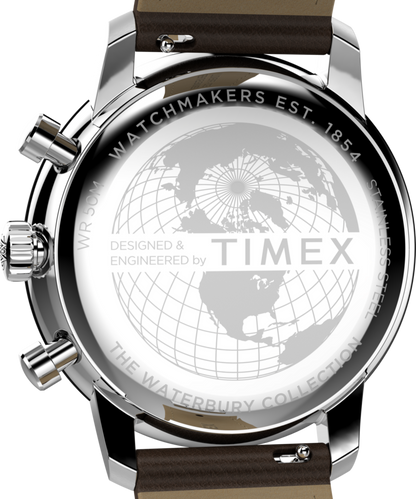 Waterbury Metropolitan Chronograph 41mm Leather Strap Watch