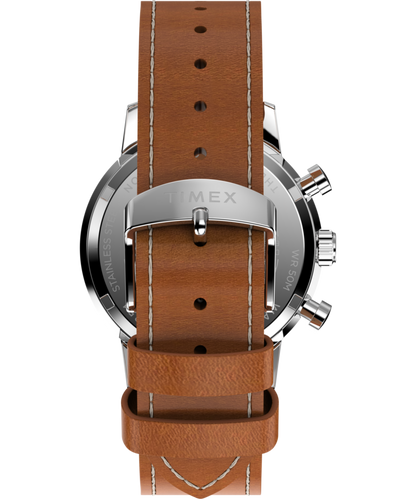 Marlin Chronograph Tachymeter 40mm Leather Strap Watch