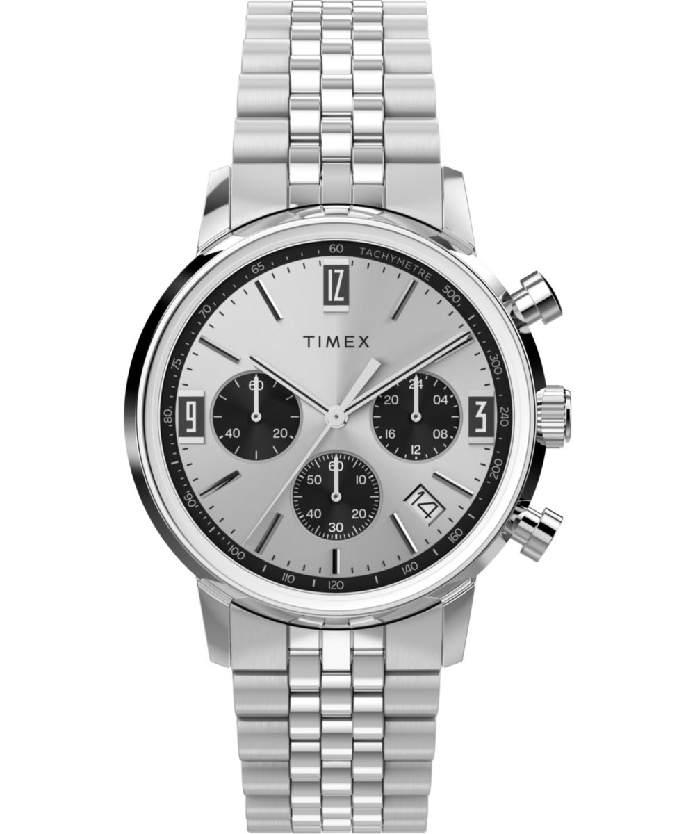 Marlin Chronograph Tachymeter 40mm Stainless Steel Bracelet Watch