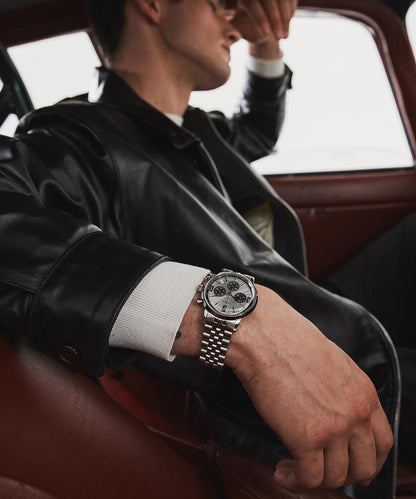 Marlin Chronograph Tachymeter 40mm Stainless Steel Bracelet Watch