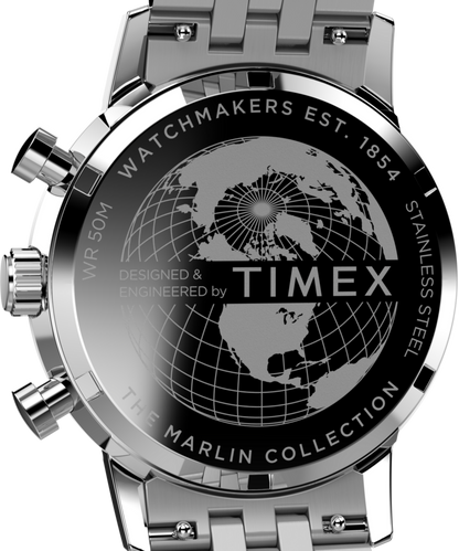 Marlin Chronograph Tachymeter 40mm Stainless Steel Bracelet Watch