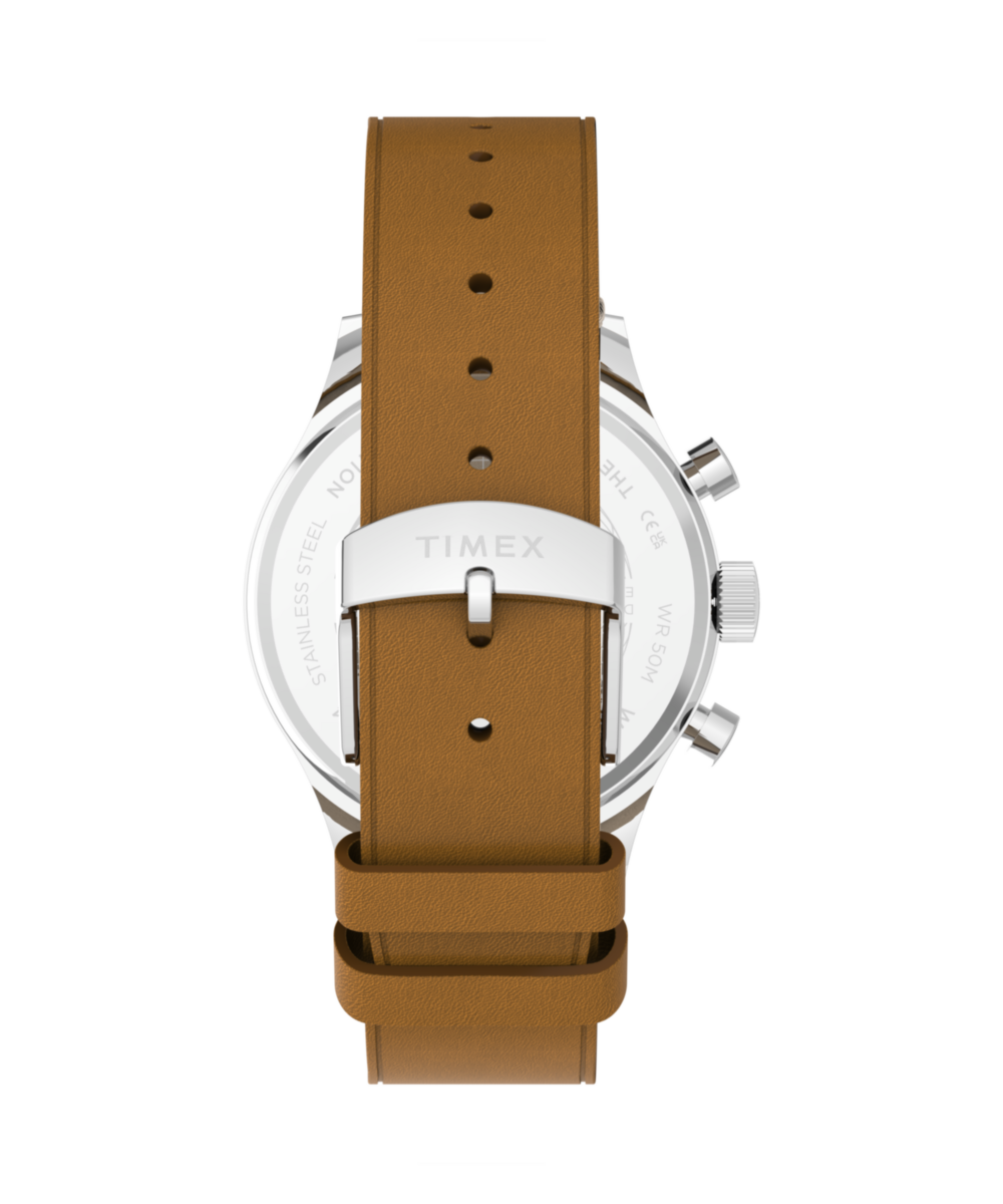 Timex Weekender New England Chronograph 40mm Leather Strap Watch