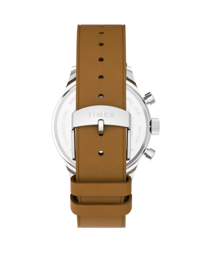 Timex Weekender New England Chronograph 40mm Leather Strap Watch