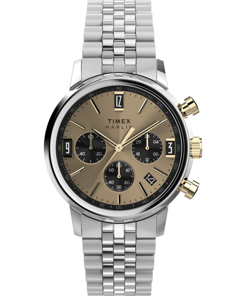 Marlin Chronograph Tachymeter 40mm Stainless Steel Bracelet Watch