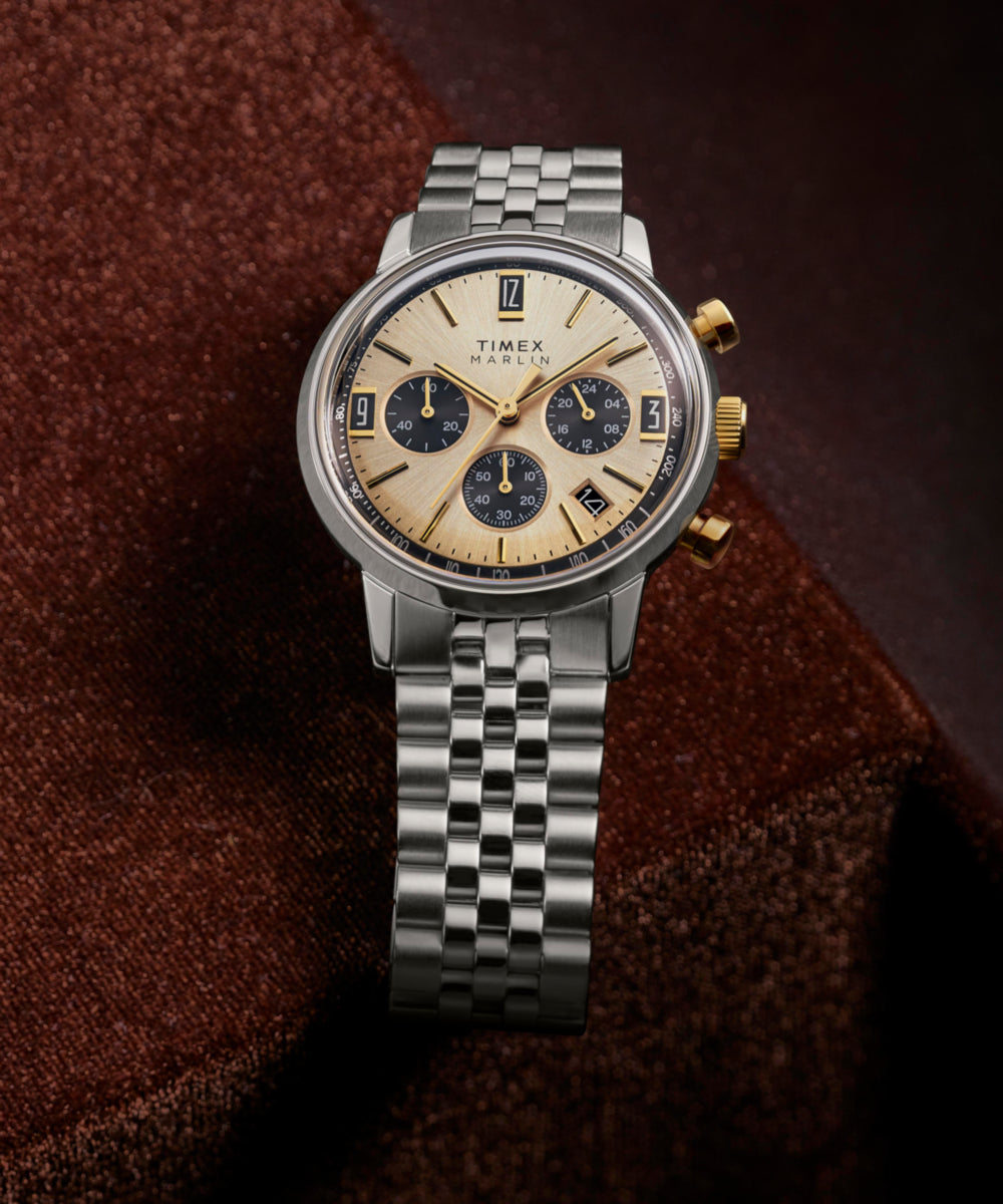 Marlin Chronograph Tachymeter 40mm Stainless Steel Bracelet Watch