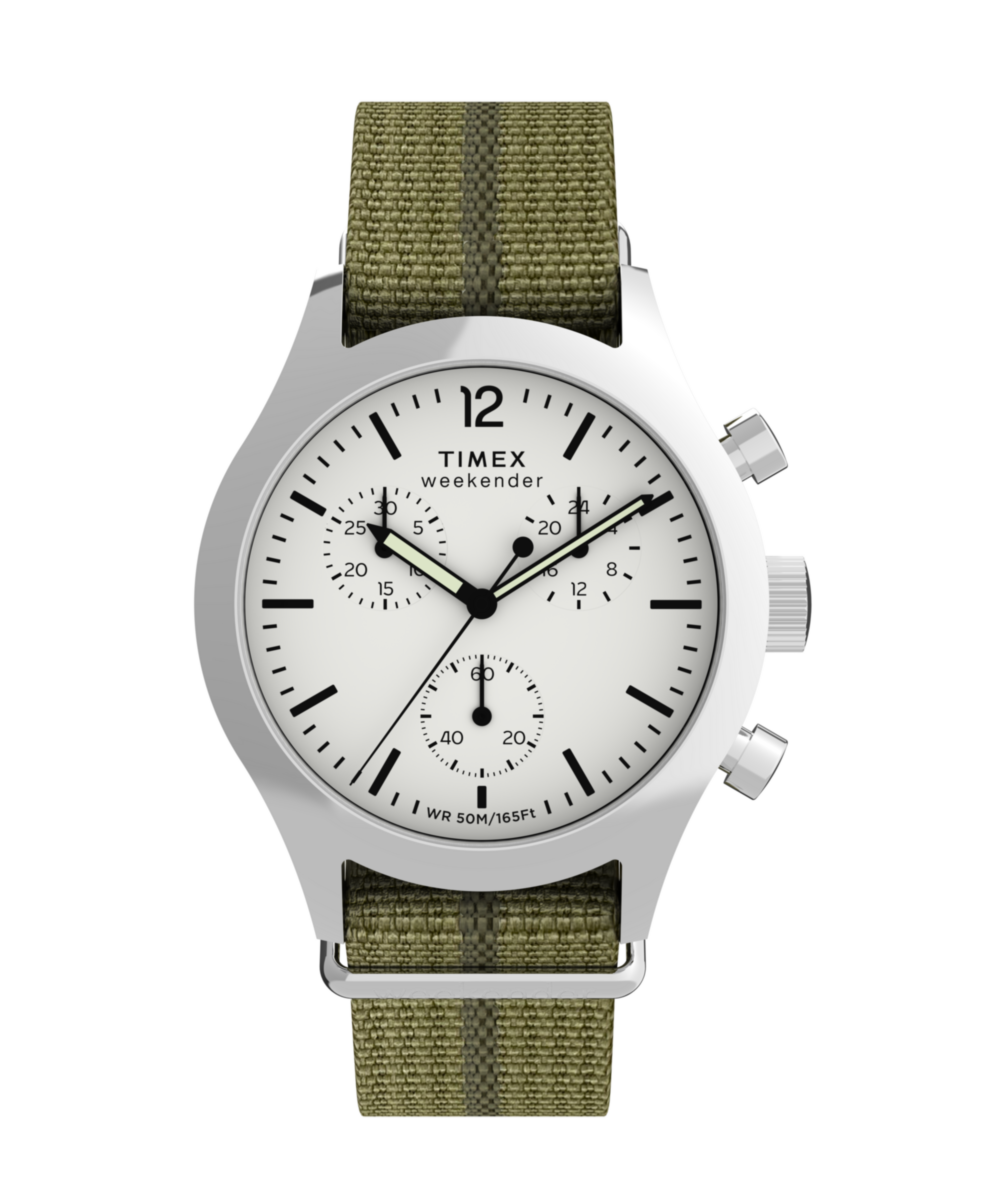 Timex Weekender New England Chronograph 40mm Eco-Conscious Fabric Stra