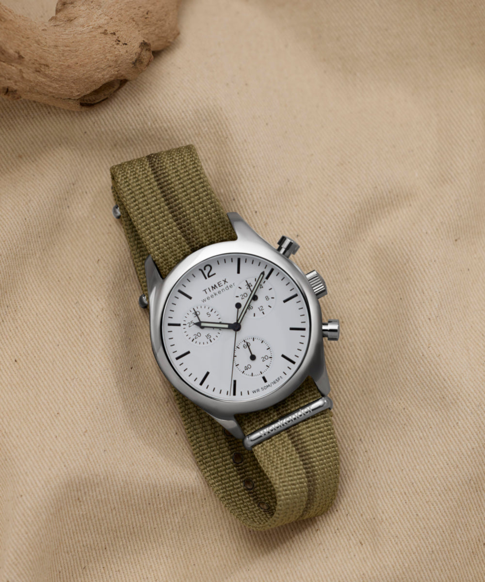Timex Weekender New England Chronograph 40mm Eco-Conscious Fabric Stra