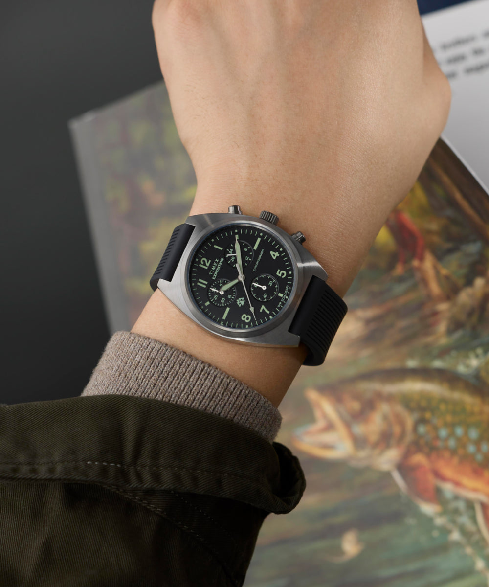 Expedition Capstone Chronograph 41mm Silicone Strap Watch