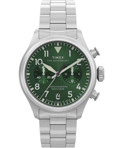 Waterbury Ace Chronograph 41mm Stainless Steel Bracelet Watch